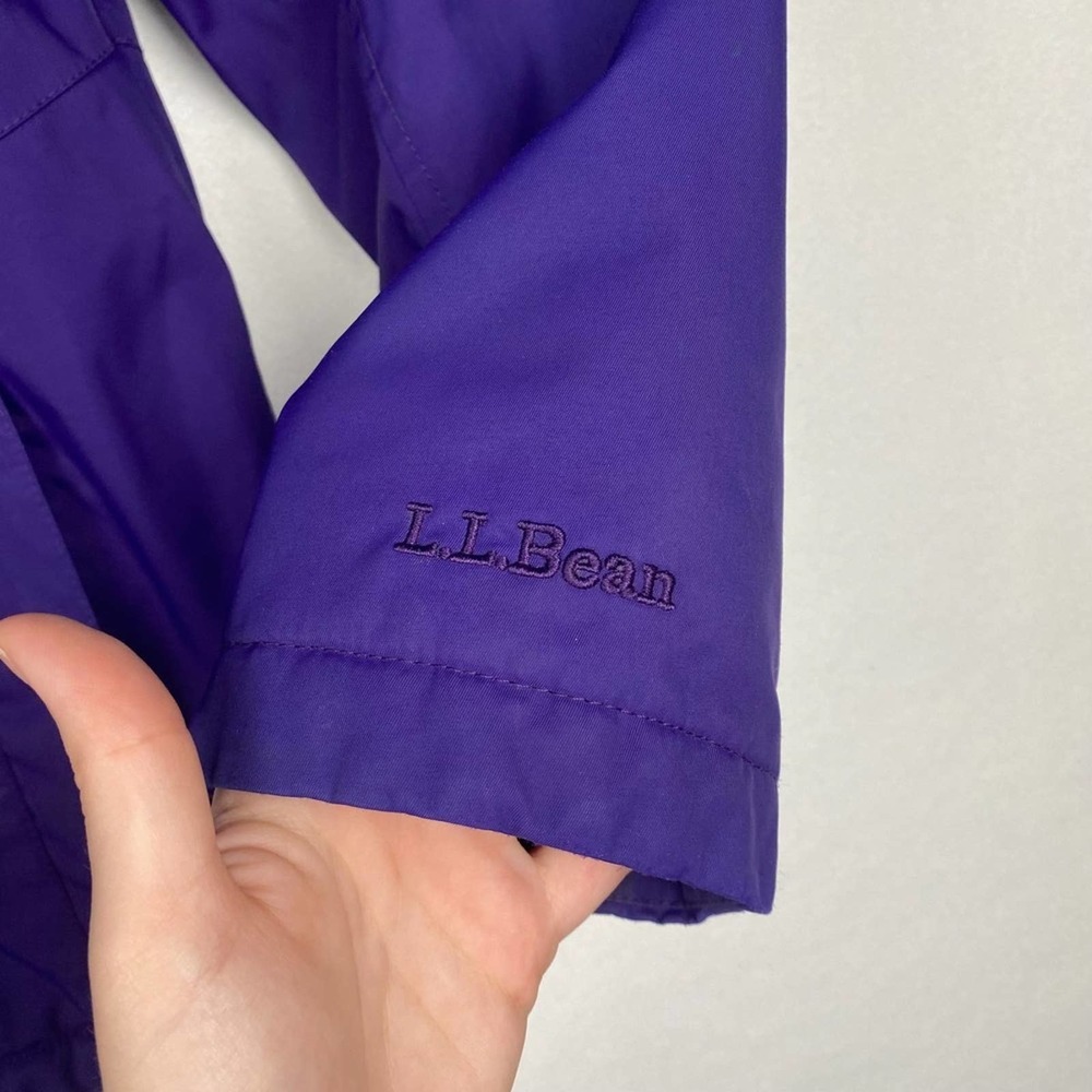 L.L.Bean Women's Small Purple Fleece Lined Hooded Zip Up Winter Jacket Coat‎ - Picture 4 of 14